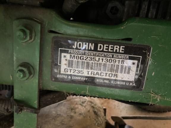 Image of John Deere GT235 equipment image 1