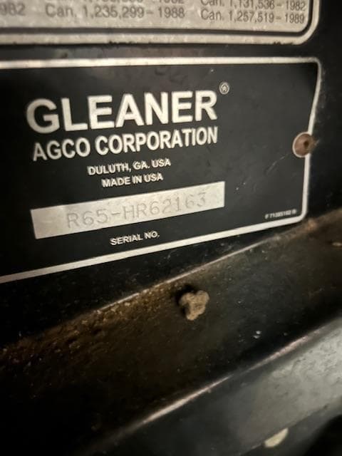 Image of Gleaner R65 equipment image 1