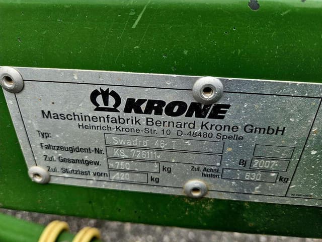 Image of Krone Swadro 46T equipment image 4