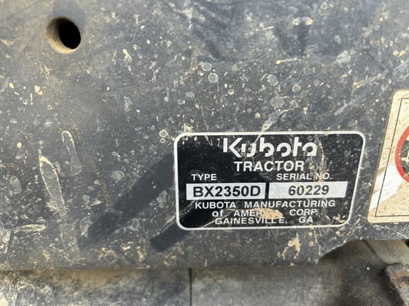 Image of Kubota BX2350 equipment image 1