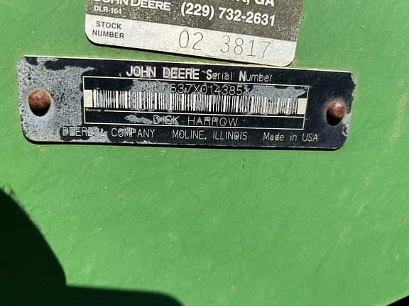 Image of John Deere 637 equipment image 4