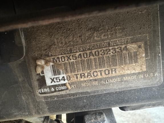 Image of John Deere X540 equipment image 3