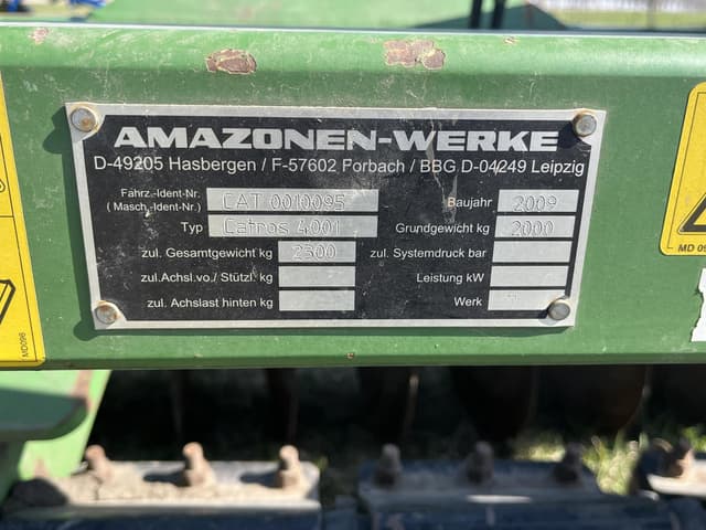 Image of Amazone Catros 4001 equipment image 4
