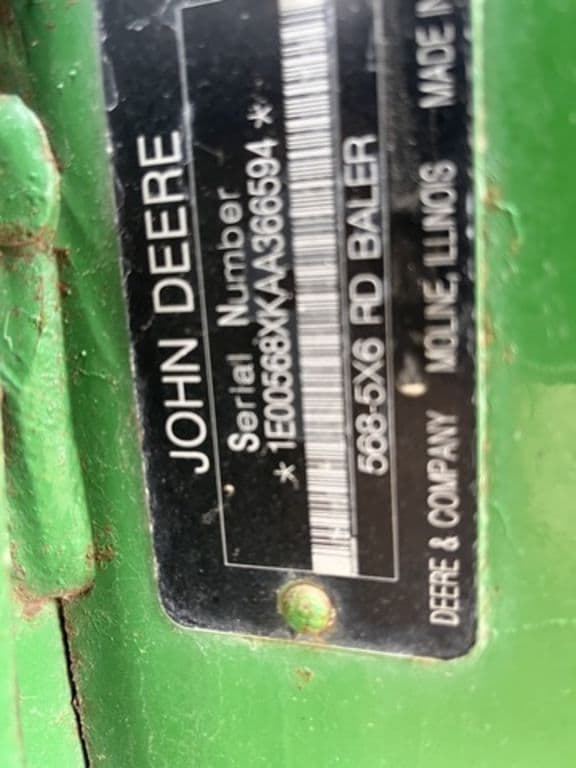 Image of John Deere 568 equipment image 4