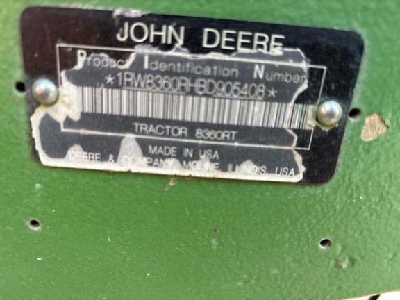 Image of John Deere 8360RT equipment image 4