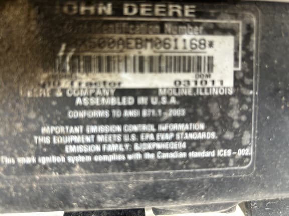 Image of John Deere X500 equipment image 4