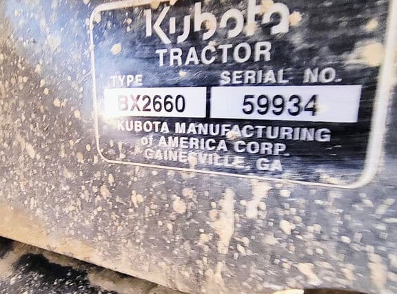 Image of Kubota BX2660 equipment image 1