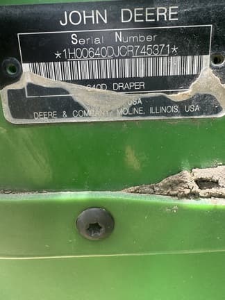 Image of John Deere 640D equipment image 1