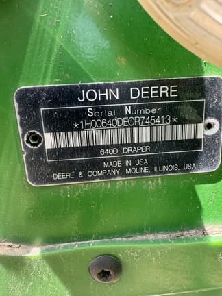 Image of John Deere 640D equipment image 1