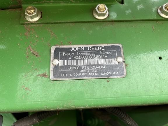 Image of John Deere S680 equipment image 3