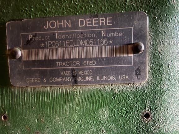Image of John Deere 6115D equipment image 2