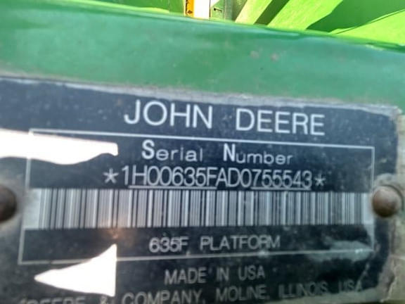 Image of John Deere 635F equipment image 4