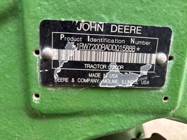 Image of John Deere 7200R equipment image 3