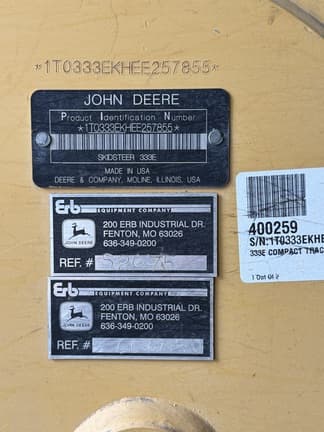 Image of John Deere 333E equipment image 3