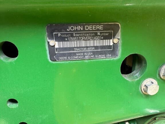 Image of John Deere 6170R equipment image 1