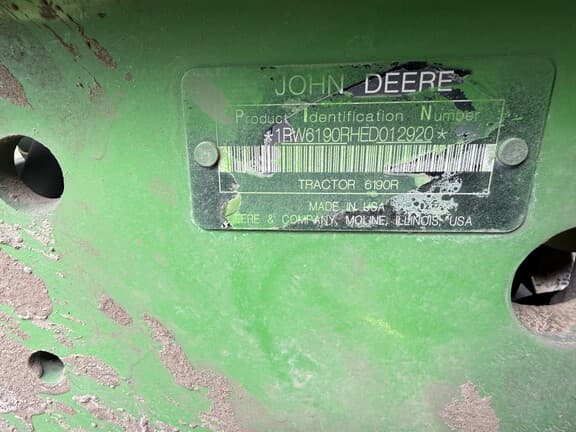 Image of John Deere 6190R equipment image 3