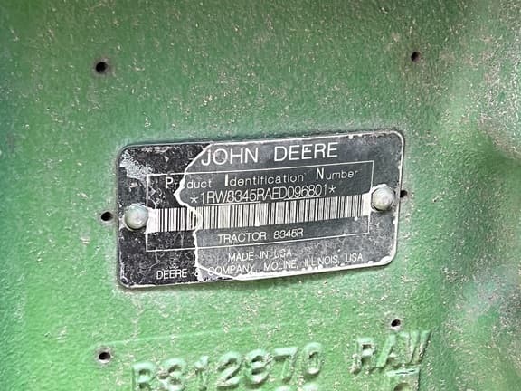 Image of John Deere 8345R equipment image 2