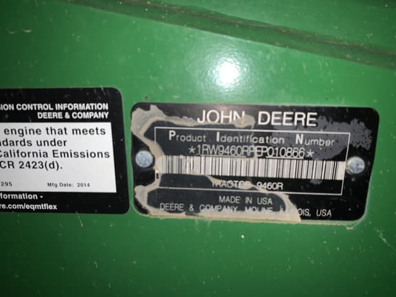 Image of John Deere 9460R equipment image 3