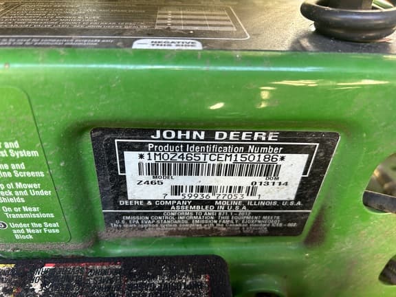 Image of John Deere Z465 equipment image 2