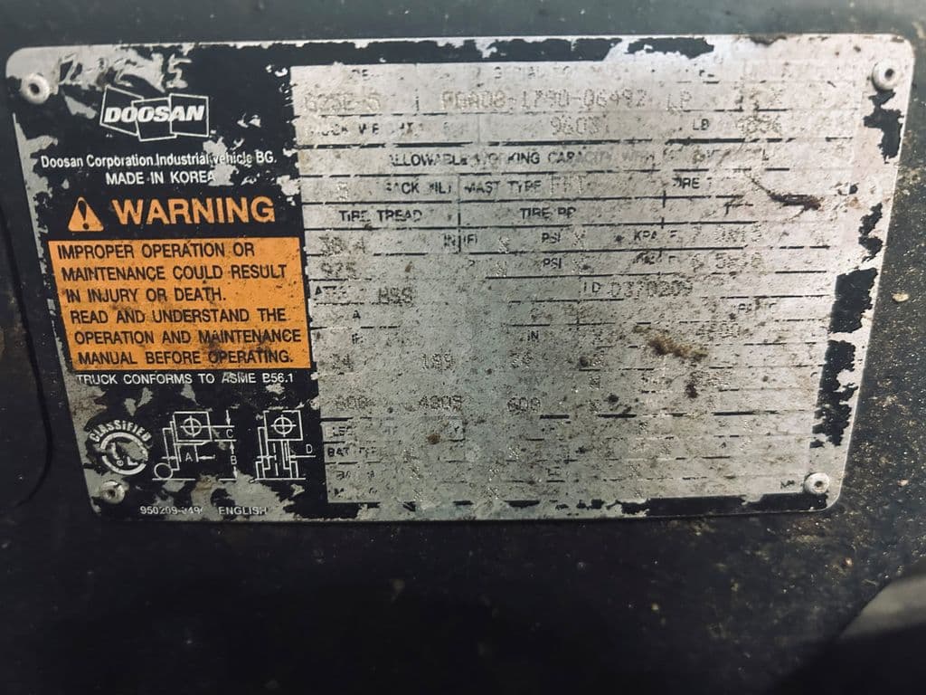 Image of Daewoo G25E-3 Image 1