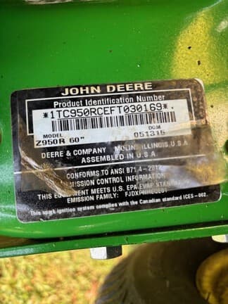 Image of John Deere Z950R Primary image