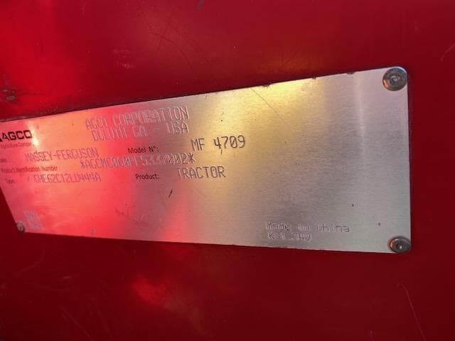 Image of Massey Ferguson 4709 equipment image 1