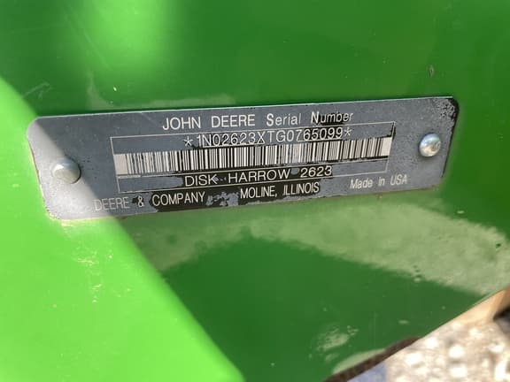 Image of John Deere 2623 equipment image 1