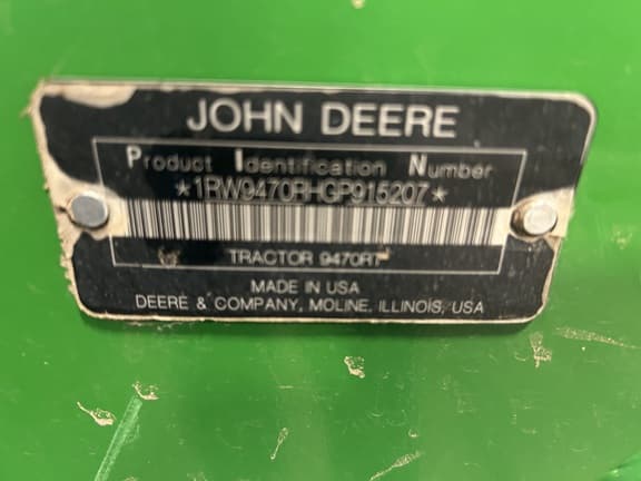 Image of John Deere 9470RT equipment image 3