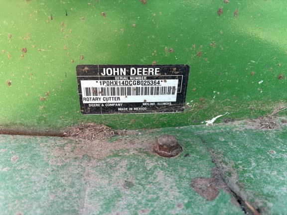 Image of John Deere HX14 equipment image 1