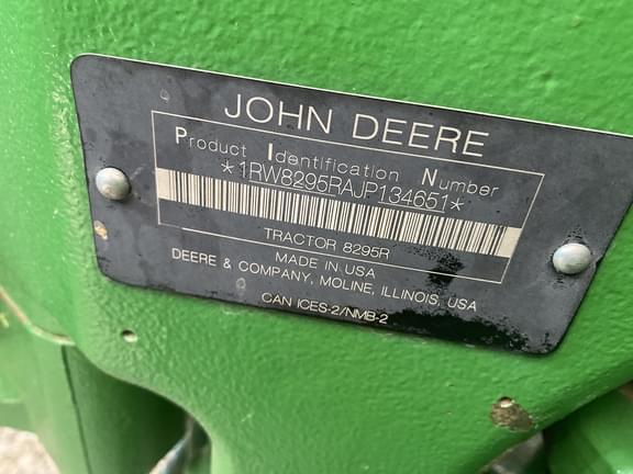 Image of John Deere 8295R equipment image 1
