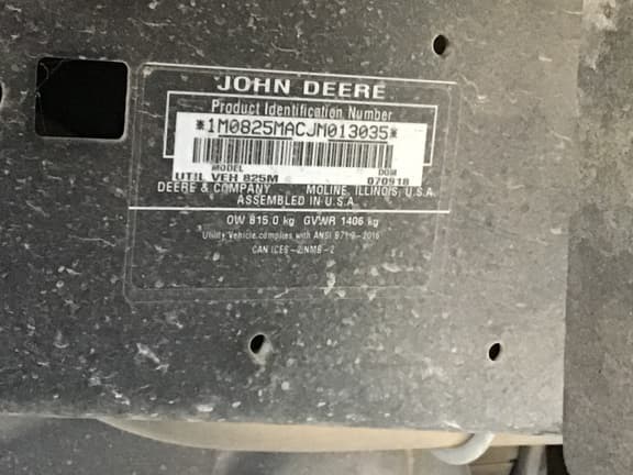 Image of John Deere XUV 825M equipment image 4