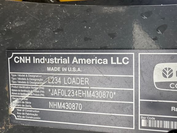 Image of New Holland L234 equipment image 3