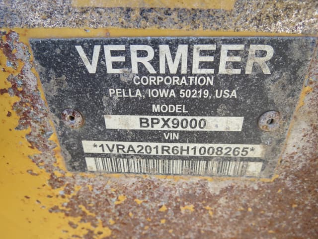 Image of Vermeer BPX9000 equipment image 1