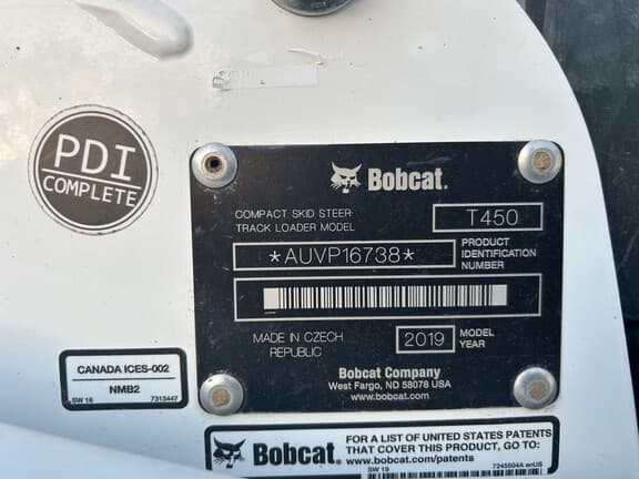 Image of Bobcat T450 equipment image 2