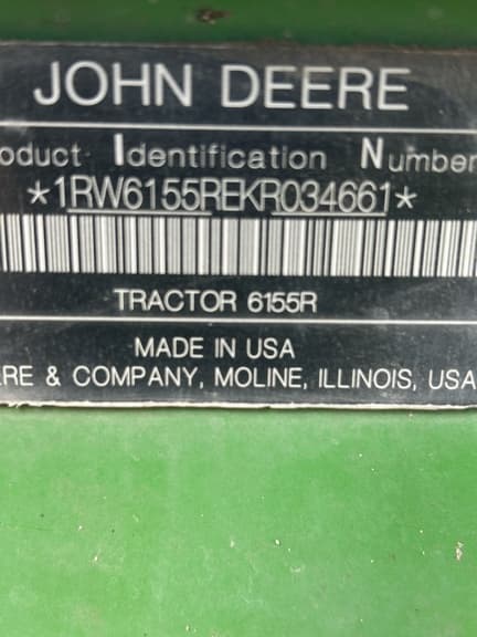Image of John Deere 6155R equipment image 1
