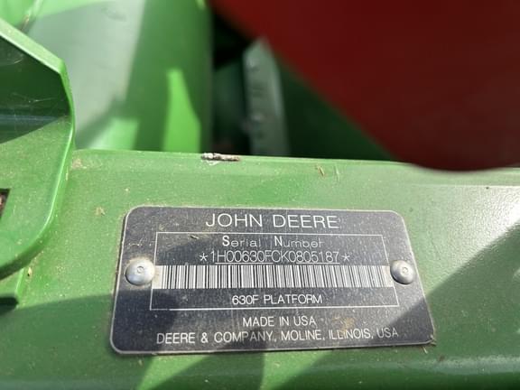 Image of John Deere 630F equipment image 4