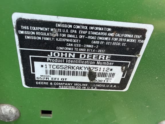Image of John Deere 652R equipment image 3