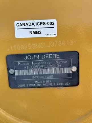 Image of John Deere 325G equipment image 1