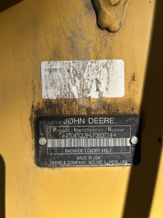 Image of John Deere 410L equipment image 1