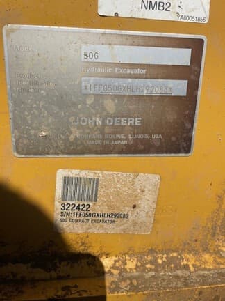 Image of John Deere 50G equipment image 4