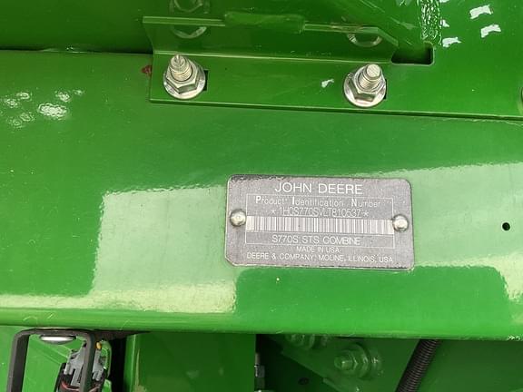 Image of John Deere S770 equipment image 2