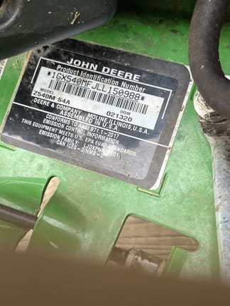 2020 John Deere Z540M Equipment Image0