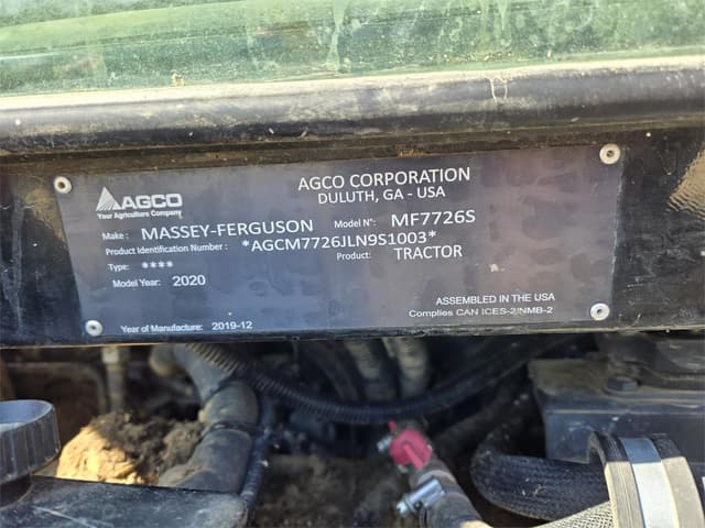 Image of Massey Ferguson 7726S equipment image 4