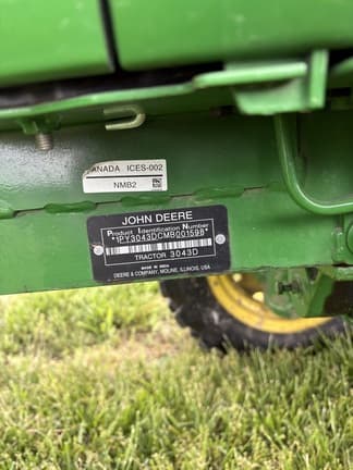 Image of John Deere 3043D equipment image 3
