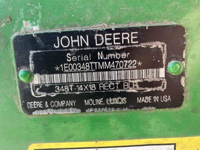 Image of John Deere 348 equipment image 3