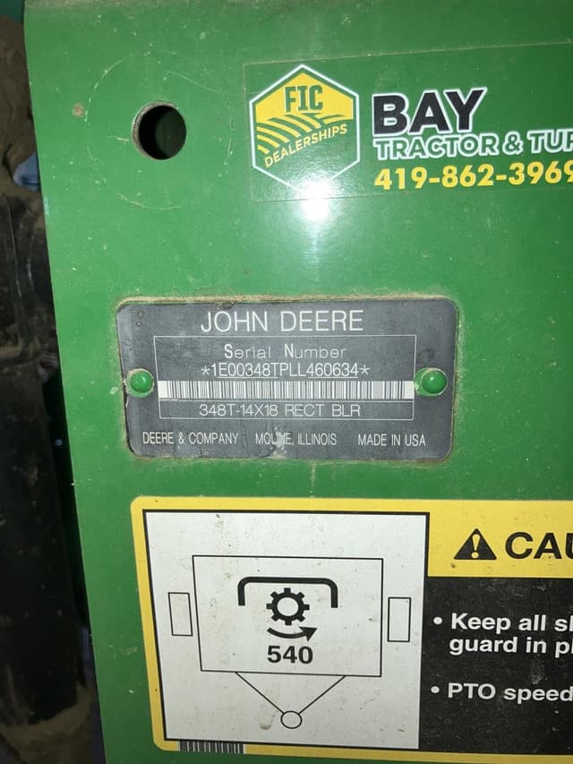 Image of John Deere 348 equipment image 2