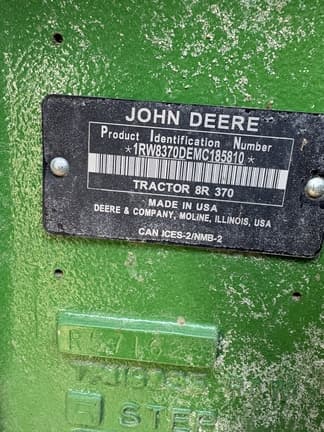 Image of John Deere 8R 370 equipment image 4