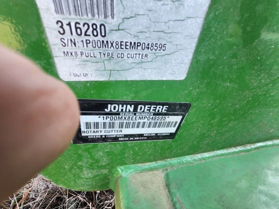 Image of John Deere MX8 equipment image 4