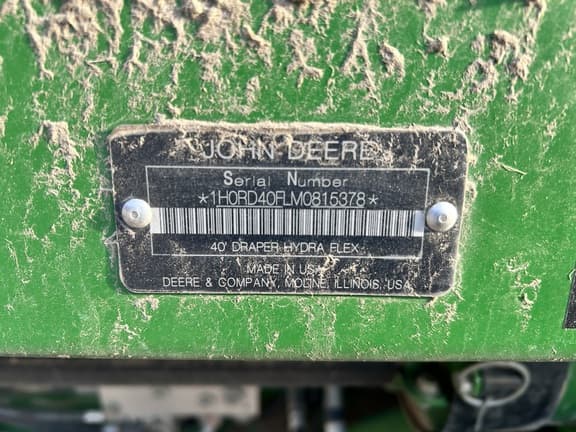 Image of John Deere RD40F equipment image 2