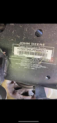 Image of John Deere X734 equipment image 3